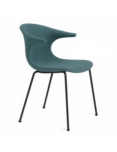 Chaise design tapissée empilable 4 pieds – Loop Mono Design