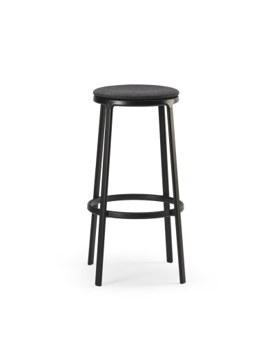 Tabouret ROUND&ROUND de bar - assise en tissu confort moderne