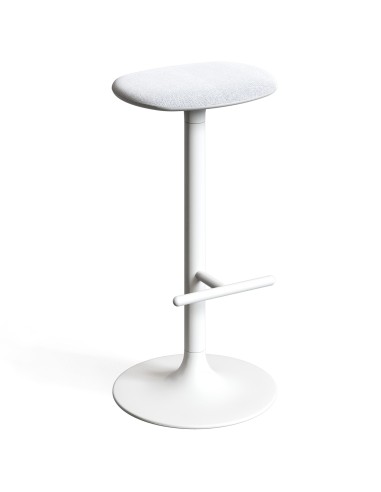 Tabouret de bar pour extérieur blanc FLINK - confortable et moderne