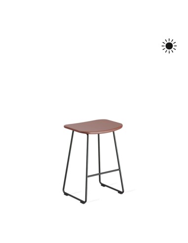 KLEJN Tabouret d'extérieur en plastique et acier - design minimaliste léger et pratique