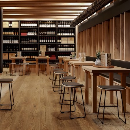 Tabouret bas KLEJN assise en tissu - confort rembourré pour salle d'accueil, restauration coloré 2