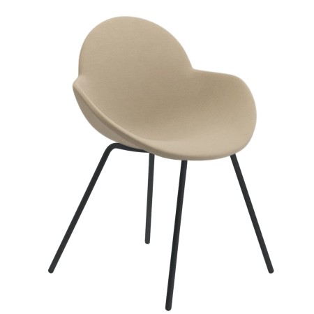 Chaise d’accueil rembourrée et stable – Cookie 4 pieds