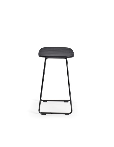 Tabouret bas KLEJN salle d'attente ou coin lecture - bois chaleureux