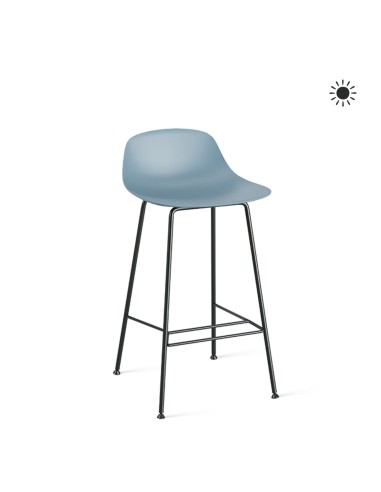 Chaise haute pour îlot de cuisine - pratique et léger pour une cuisine colorée en extérieur