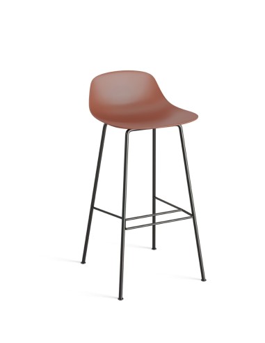 Pure Loop mini chaise haute rouge en acier et plastique - minimaliste et coloré