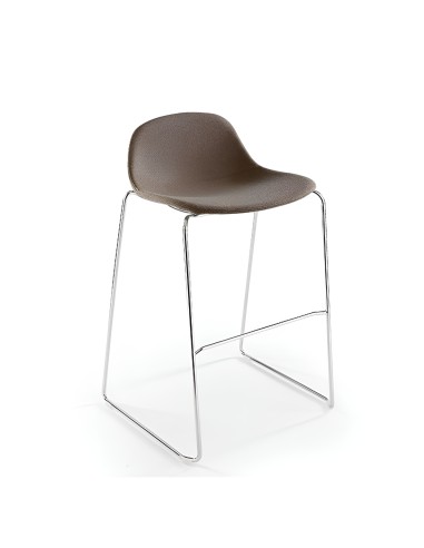 Tabouret de cuisine avec pieds traîneau - assise rembourrée - confort et legerté hauteur îlot de cuisine - Pure loop mini