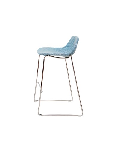 Tabouret de cuisine pour îlot central avec assise en tissu - confonfortable et pratique - Pure loop mini