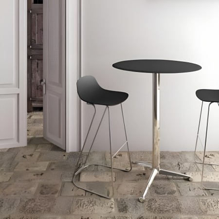 Tabouret bar en tissu olive et pied noir Dandy – Pure Loop Mini 2
