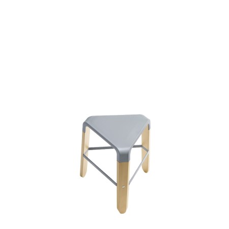Tabouret bas avec pieds en hêtre massif design Picapau