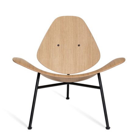 Chaise lounge en bois de chêne naturel - confort et style salle d'attente