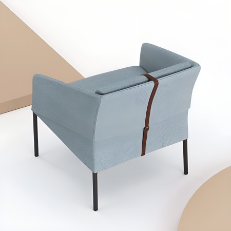 Fauteuil DEMOISELLE pour salle d'attente et bureau - fond moderne et épuré