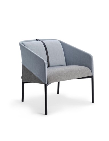 fauteuil en tissu et cuir pour salle d'attente et accueil - haut de gamme confort DEMOISELLE