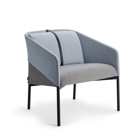 fauteuil en tissu et cuir pour salle d'attente et accueil - haut de gamme confort DEMOISELLE