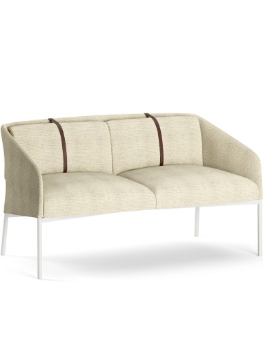 Canapé sofa DEMOISELLE blanc cassé - salle d'attente raffinée et épurée