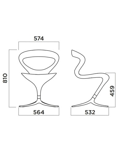 Dimensions chaise Callita