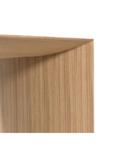 Détail de l'assise en chêne naturel - banc Museum 1 seat