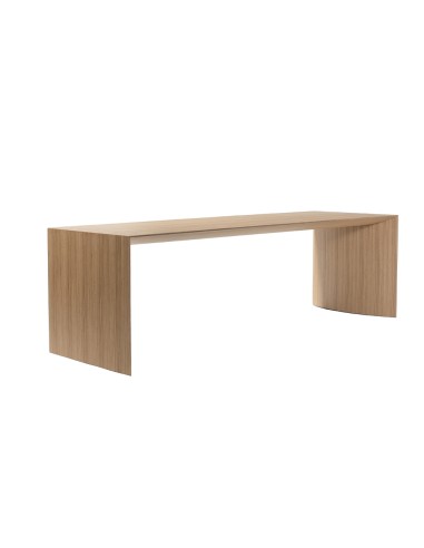 Banc MUSEUM en chêne naturel - design haut de gamme pour halls et salles d'attente