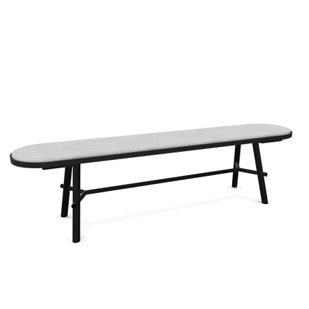 Record Bench avec assise confortable en tissu - salle de restauration, pause