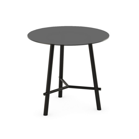 table bistrot noire avec plateau rond – modèle H710 Record Contract