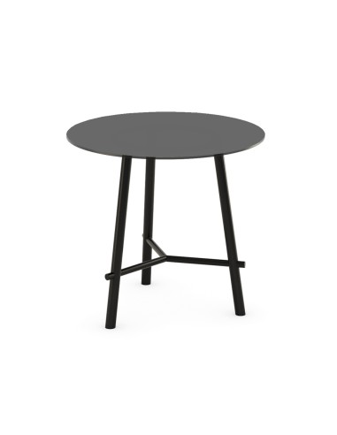 table bistrot noire avec plateau rond – modèle H710 Record Contract
