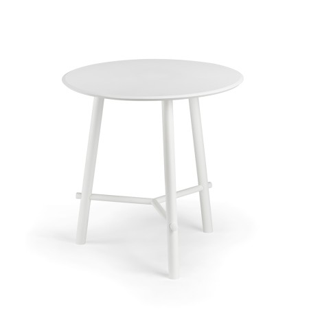 Table hauteur 710 pour bistrot, café, restauration - acier et bois Record Contract