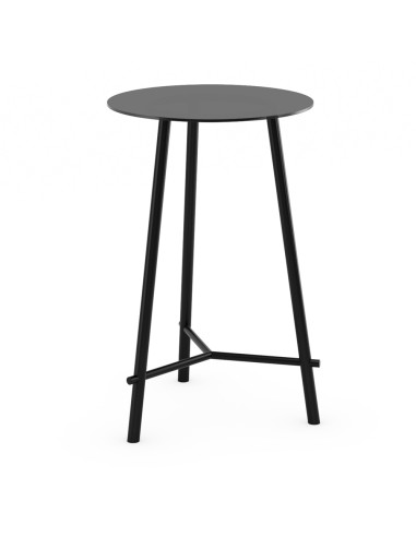 Table haute pieds en acier noir modèle H 1070 Record Contract