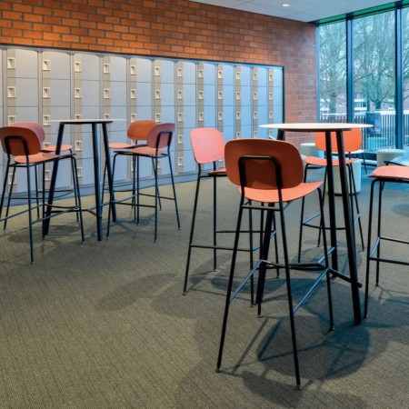 Table haute Record Contract 1070 pour bistrot et espaces de restauration - design moderne et épuré