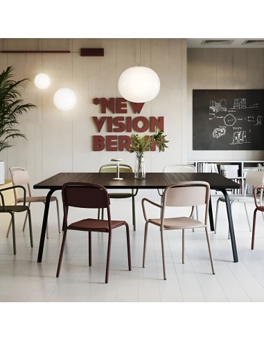 Chaise en polypropylène recyclé – modèle intérieur empilable Skol