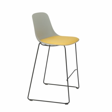 Tabouret 64 cm assise tissu pour îlot cuisine – Pure Loop Kitchen