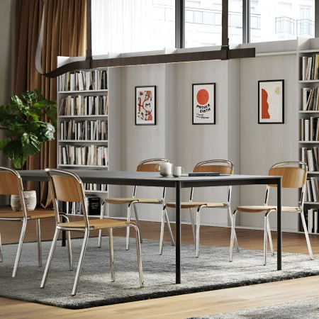 Chaise Skol Wood – empilable intérieure en bois et métal 2