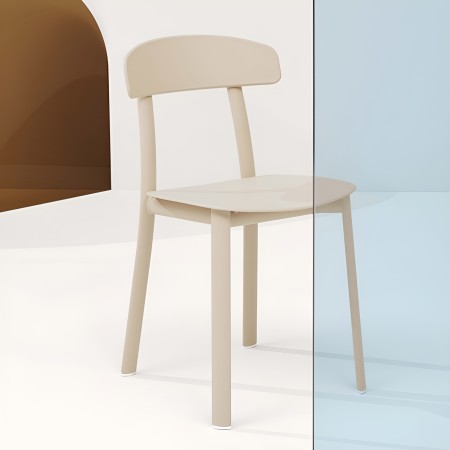 Chaise Feluca Pop blanche en plastique et acier pour intérieur