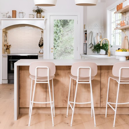 Tondina Pop – Chaise haute de cuisine en tissu, parfaite pour un intérieur moderne et chaleureux 2