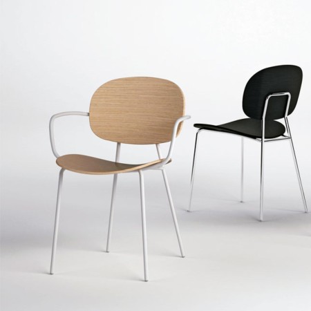 Tondina – Chaise rétro en bois avec accoudoirs, idéale pour une ambiance chaleureuse et authentique 2