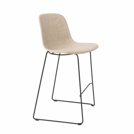 Tabouret snack tissu 66 cm piètement métal – Pure Loop Mono Kitchen