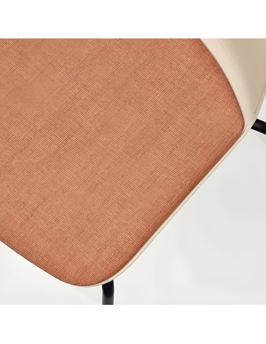 Relief 4 Legs – chaise avec piètement en acier et assise tissu moelleuse