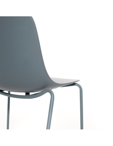 Chaise empilable Pure Loop Mono pour restauration ou salle de réunion - bleu