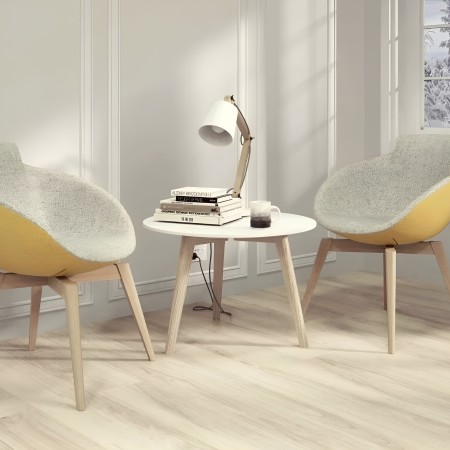 Tables basses NOVA Wood en bois – modèle rond noir et modèle carré blanc 2