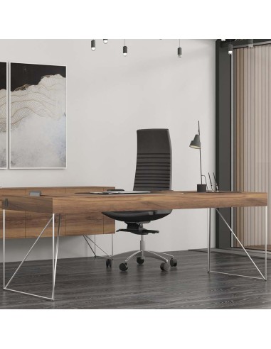 Bureau de direction AIR Executive haut de gamme en bois avec tiroirs