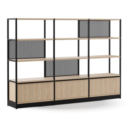 Armoire murale avec panneaux arrières en métal ajouré Combus