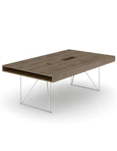 Table de réunion avec plateau épaisseur 120 mm (8 places) AIR