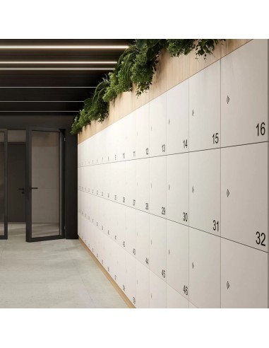 Casiers contemporains en blanc sécurisés et esthétique CHOICE