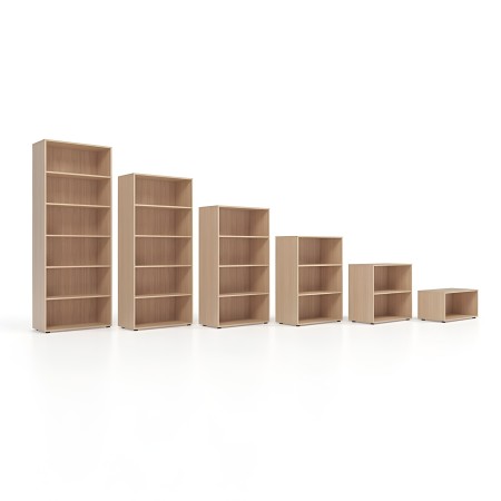 Bibliothèque avec plusieurs cubes de rangements ouverts, design en bois CHOICE 2
