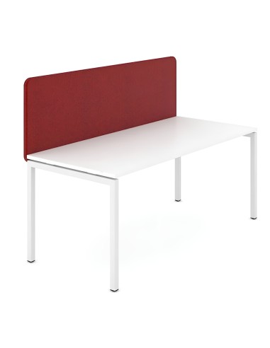 cloison acoustique centrale TOP 530 rouge – pour bureau L. 1200 à 1800 mm