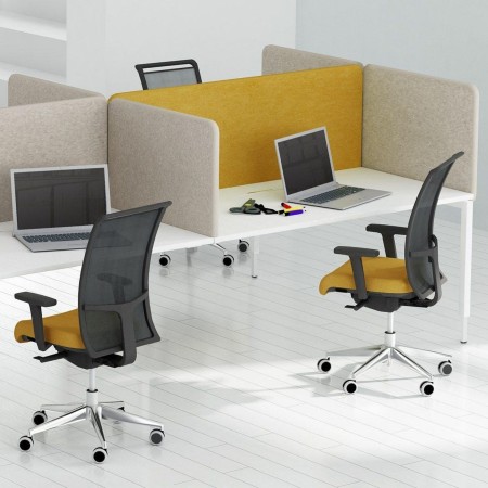 Cloison acoustique pour bureau bench de 1200 à 1800 mm 2