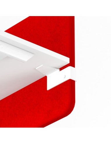 Fixation métallique sous plateau pour écran acoustique – système de montage solide et discret