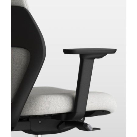 Dossier ergonomique renforcé d'une chaise de bureau, conçu pour un confort dorsal prolongé.