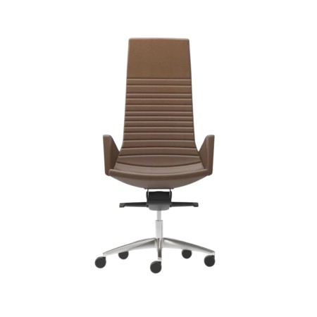 Siège en cuir pour bureau de direction sur fond blanc North Cape