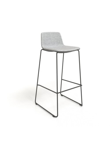 Tabouret haut TWIST&SIT 640 mm – assise rembourrée, structure filaire élégante et robuste.