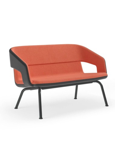 Canapé lounge avec piètement métal 2 places – TWIST&SIT Soft