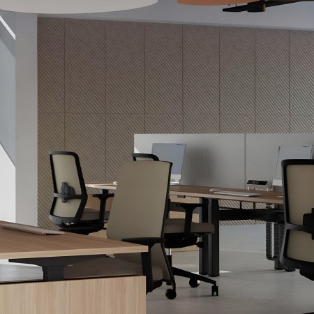 Décoration murale acoustique modulaire en feutre recyclé Acoustic Artwork